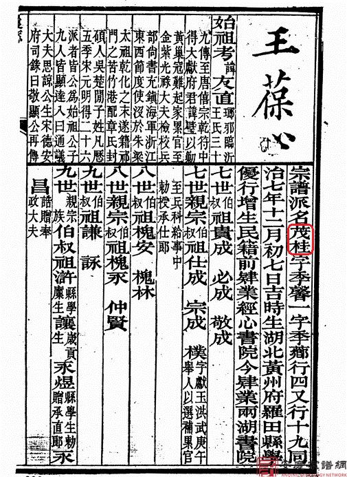 {谱牒研究}湖北罗田《东安王氏宗谱》（王葆心 总纂）