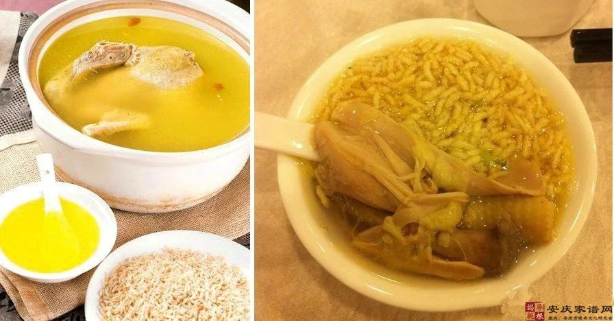 鸡汤泡炒米