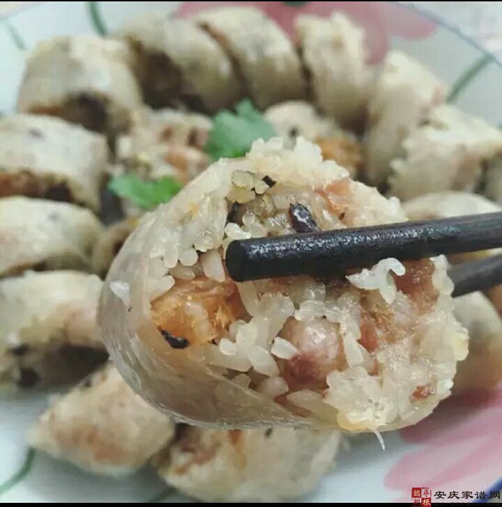 猪肠裹糯米饭